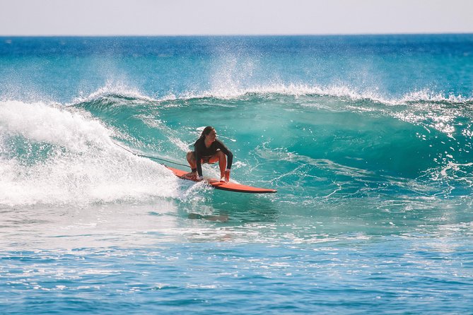 2 Hour Surf Lesson - Te Arai Beach - Mastering the popup: the standing moment you came for