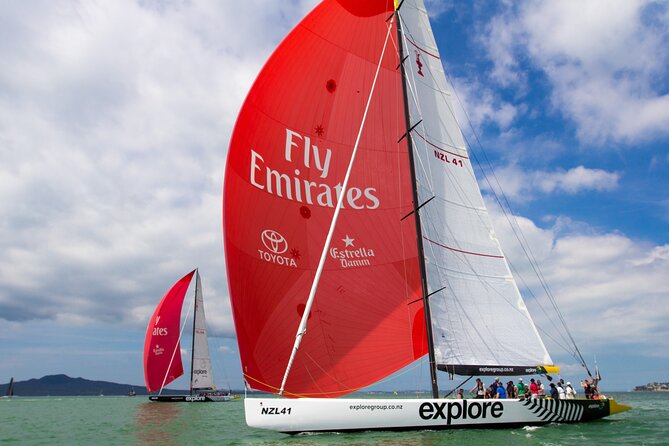 America's Cup Sailing on Auckland's Waitemata Harbour - What You Do Onboard: Grinders, Sail Handling, and Steering Turns