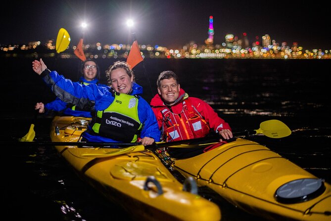 Auckland City Lights Night Kayaking Tour - Stop 1: Auckland Harbour Bridge Up Close and Vector Light Moments