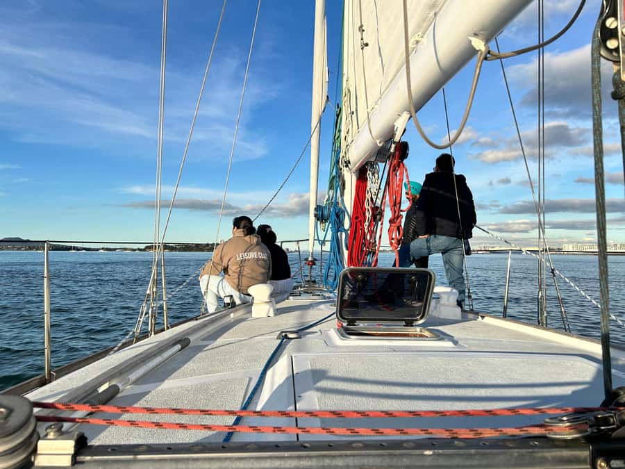 Auckland Harbour 1.5-Hour Sailing Cruise - Helm time on a 50-foot yacht: hands-on sailing, without the pressure