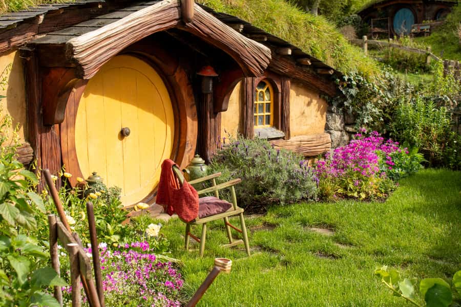 From: Auckland: Rotorua via Hobbiton Tour One Way Tour - 44 hobbit holes in 2.5 hours: what the guided Hobbiton bus tour really delivers