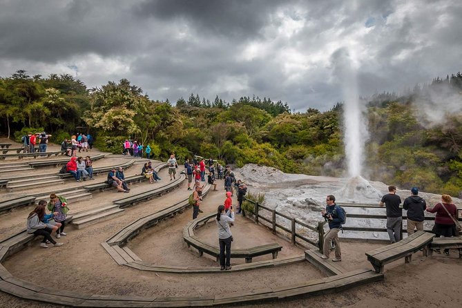 Private Tour [2 Days]: Auckland to Waitomo Caves, Rotorua, Te Puia & Wai-O-Tapu - Wai-O-Tapu Thermal Wonderland: Champagne Pool, Devil’s Bath, and a self-guided pace